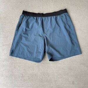 Ten Thousand Men's Interval Shorts XXL 7" Inseam Blue Lined Training Gym